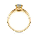 Pierścionek z diamentem żółte złoto AJPZ_002 Pierścionek z diamentem żółte złoto AJPZ_002